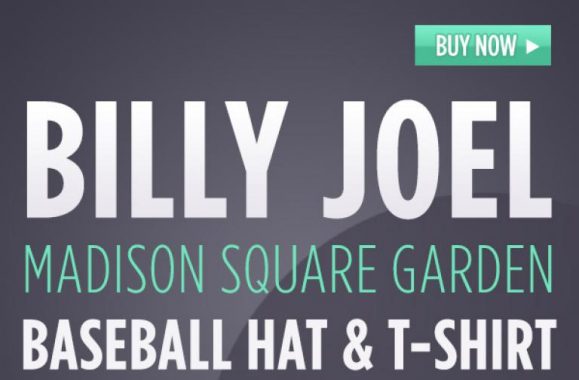 Billy Joel MSG 9th Show T-Shirt Available Now