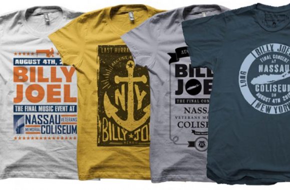 New Billy Joel Nassau Coliseum T-shirts & More!
