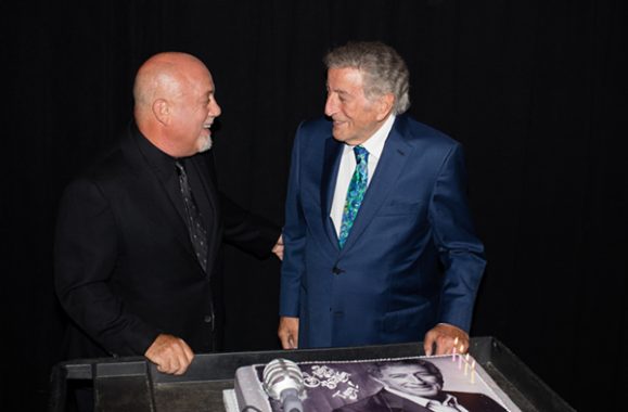 Billy Joel & Tony Bennett Backstage At MSG July 20