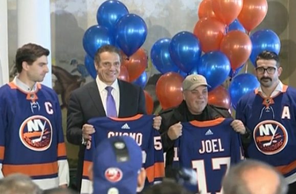 Billy Joel Joins Governor Cuomo To Welcome Islanders Back To Long Island