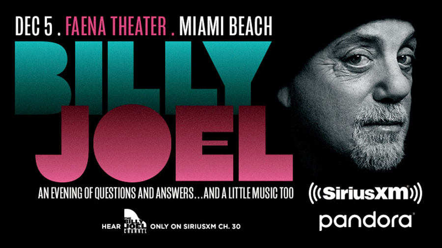 Win Tickets To Attend The SiriusXM and Pandora Event, Billy Joel: An Evening of Questions And Answers… And A Little Music, Too
