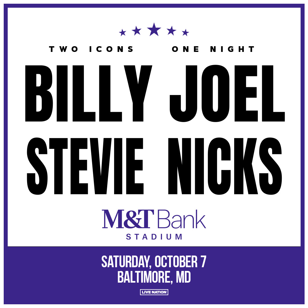 Billy Joel & Stevie Nicks M&T Bank Stadium Baltimore October 7, 2023