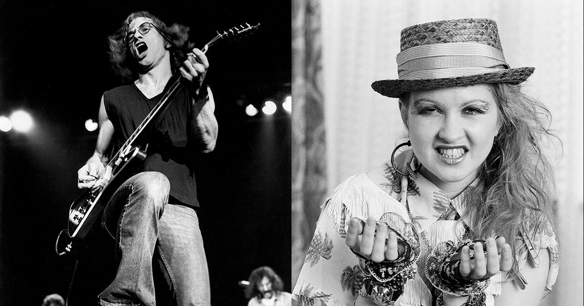 Warren Zevon and Cyndi Lauper