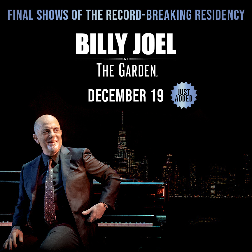 Billy Joel adds Madison Square Garden show December 19, 2023