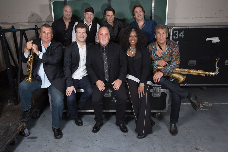 Billy Joel and band April 15, 2016. Mike DelGuidice, Chuck Burgi, Andy Cichon, Tommy Byrnes, Carl Fischer, Dave Rosenthal, Billy Joel, Crystal Taliefero and Mark Rivera