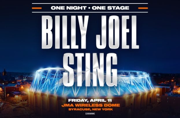 Billy Joel & Sting to Perform on April 11, 2025 at JMA Wireless Dome in Syracuse, NY
